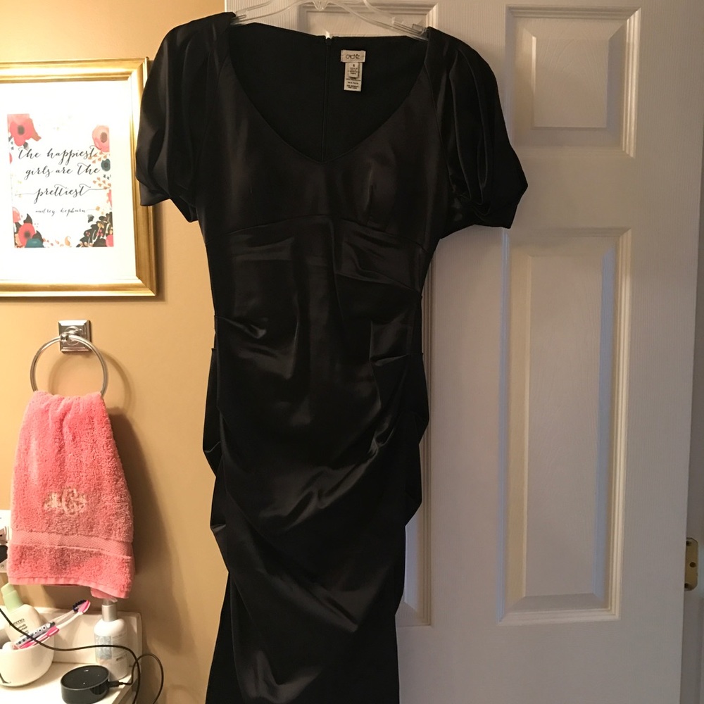 Cache black Satin dress